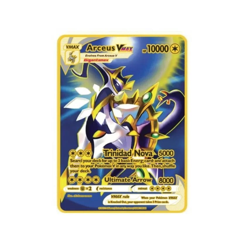 Carte Gold Pokémon Acreus Gigantamax